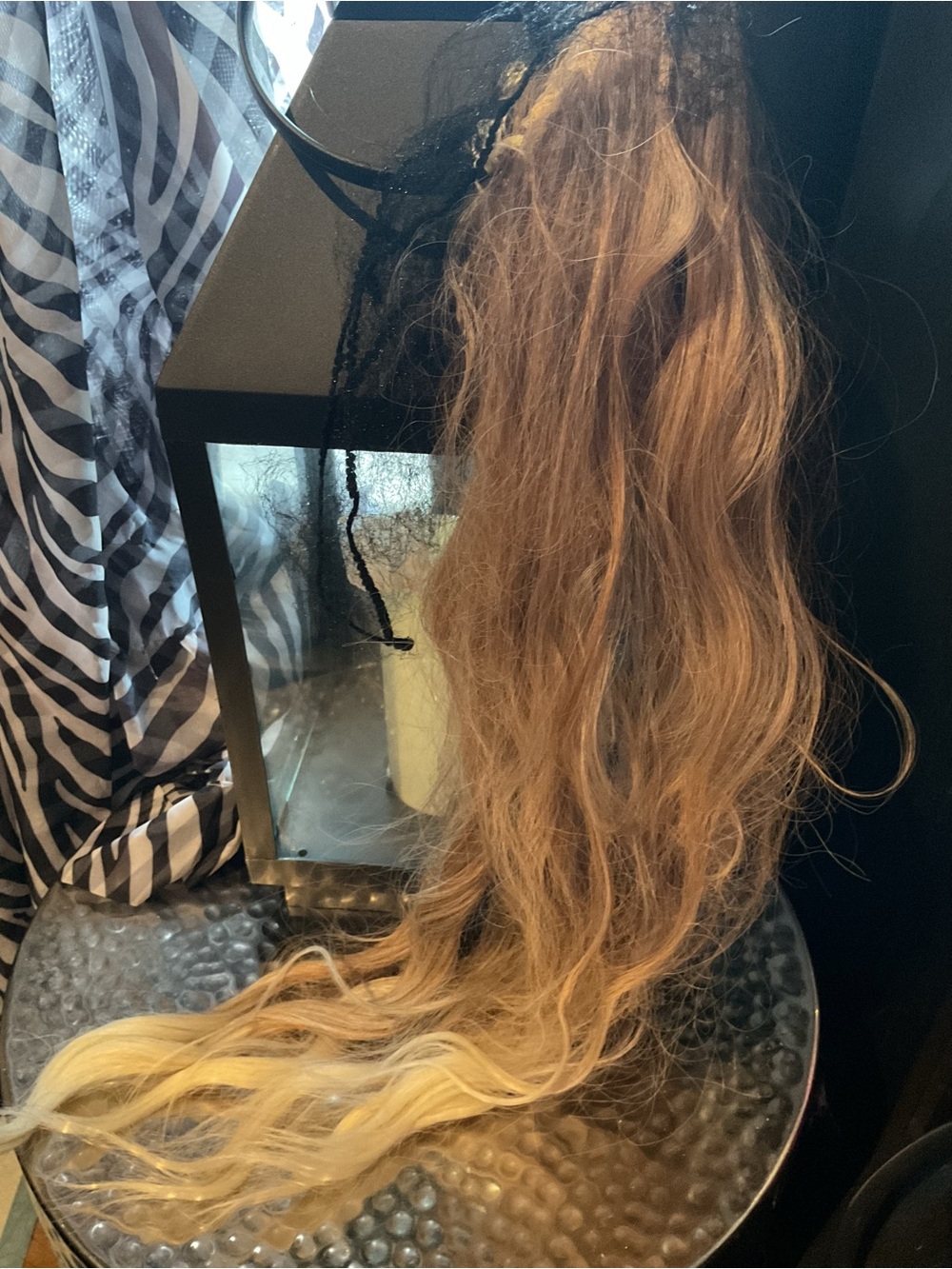 Blonde Ombre Clip-In Hair Extension blond, red,auburn